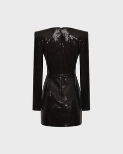 Платье мини с вырезом каре