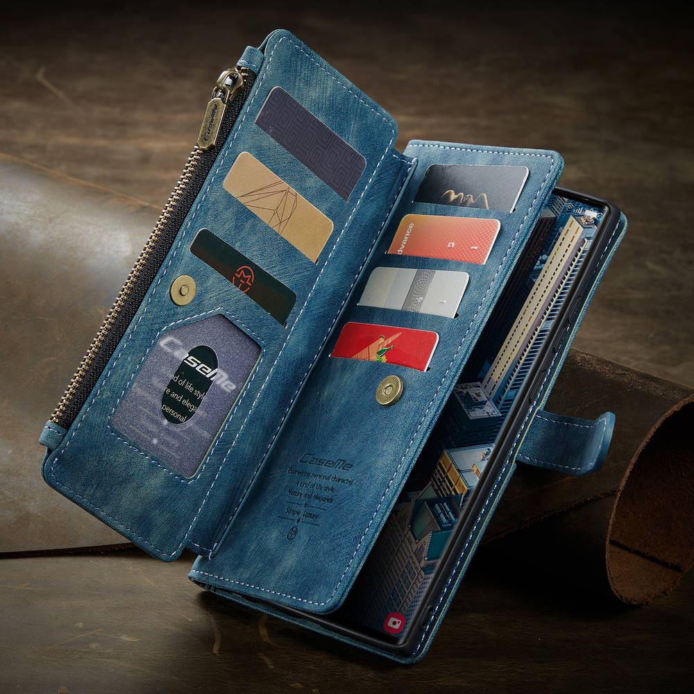 Многофункциональный чехол-кошелек CaseMe 3 in 1 Matte Wallet для Samsung Galaxy S25 Ultra