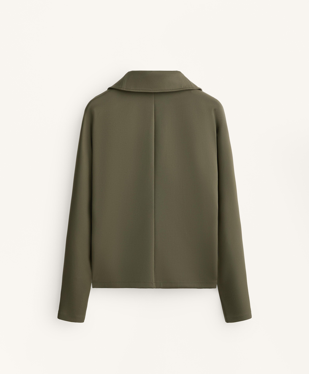 Oysho Куртка с двойной застежкой-молнией, хаки