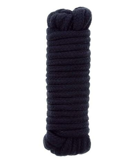 Чёрная веревка для связывания BONDX LOVE ROPE - 5 м.