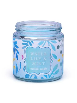 Свеча ароматическая Водяная лилия и мята (00-7080)