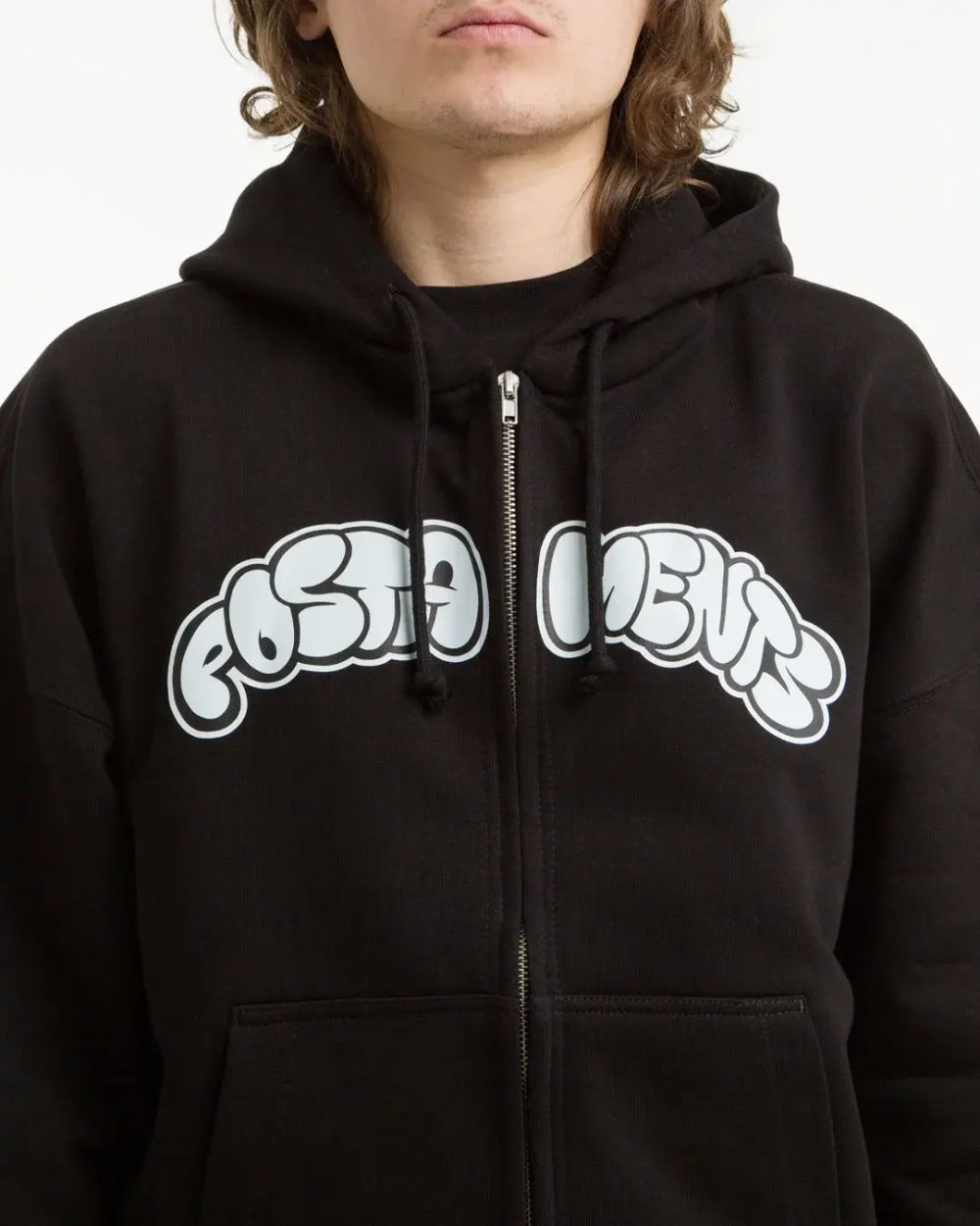 Худи Postaments на молнии Bubbles LW черные