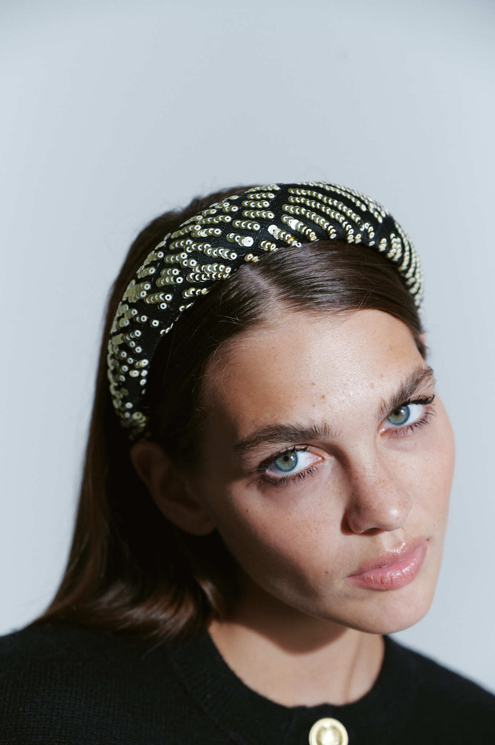 Ободок с пайетками