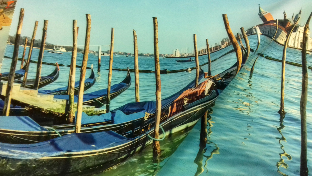 Микровелюр Xpoint (Икспоинт) 0026.01 Венеция лодки