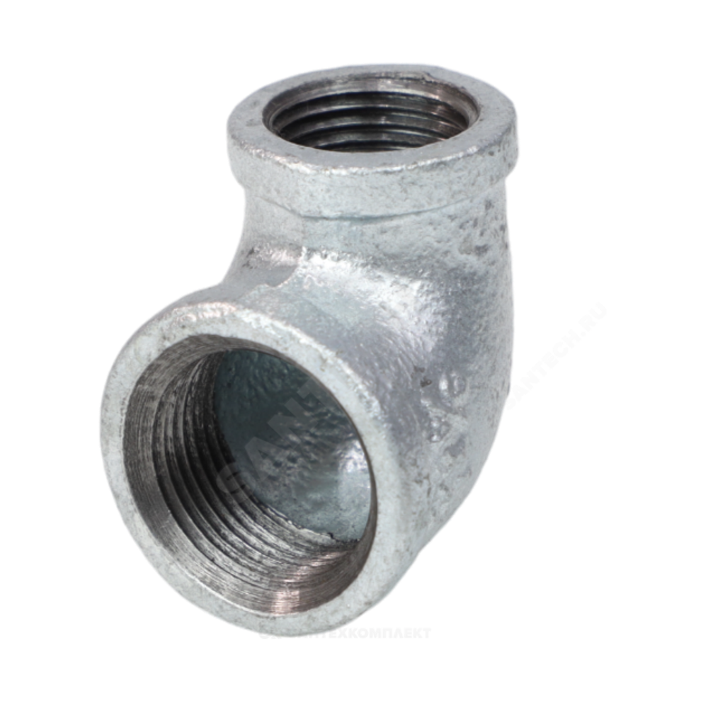 Угольник переходной чугун оц Ду 25х15 (1"х1/2") ВР/ВР Fittex PLUS