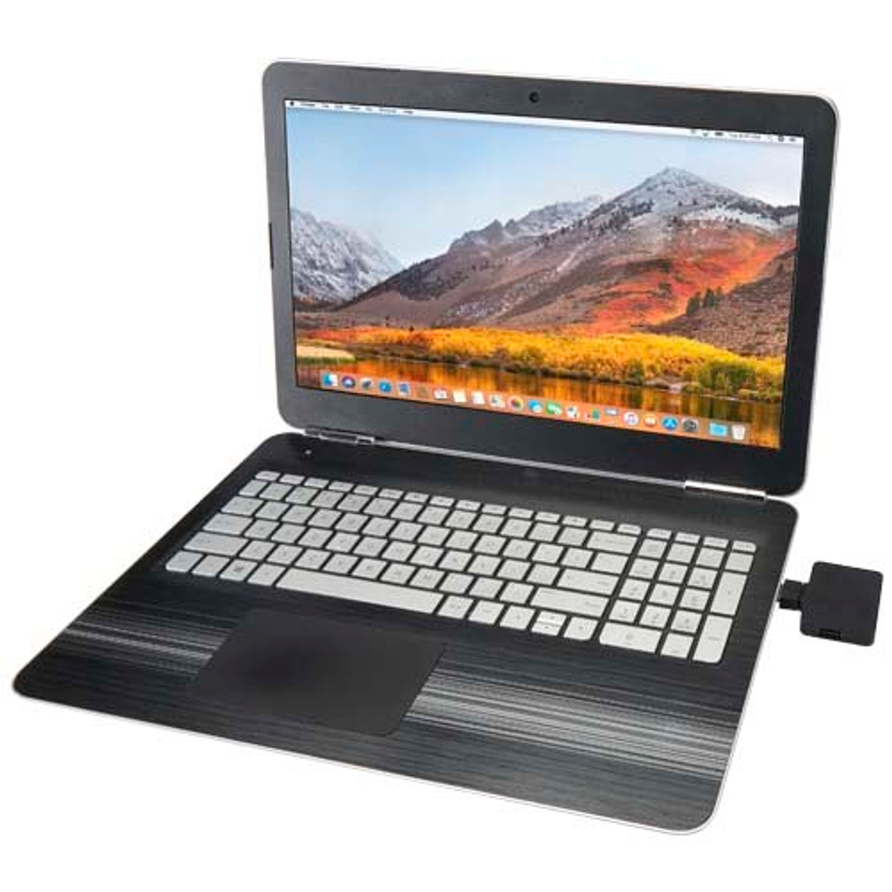 Gaia 4-портовый USB-концентратор с выходом USB-A и Type-C и двойным входом — изготовлен из переработанного пластика