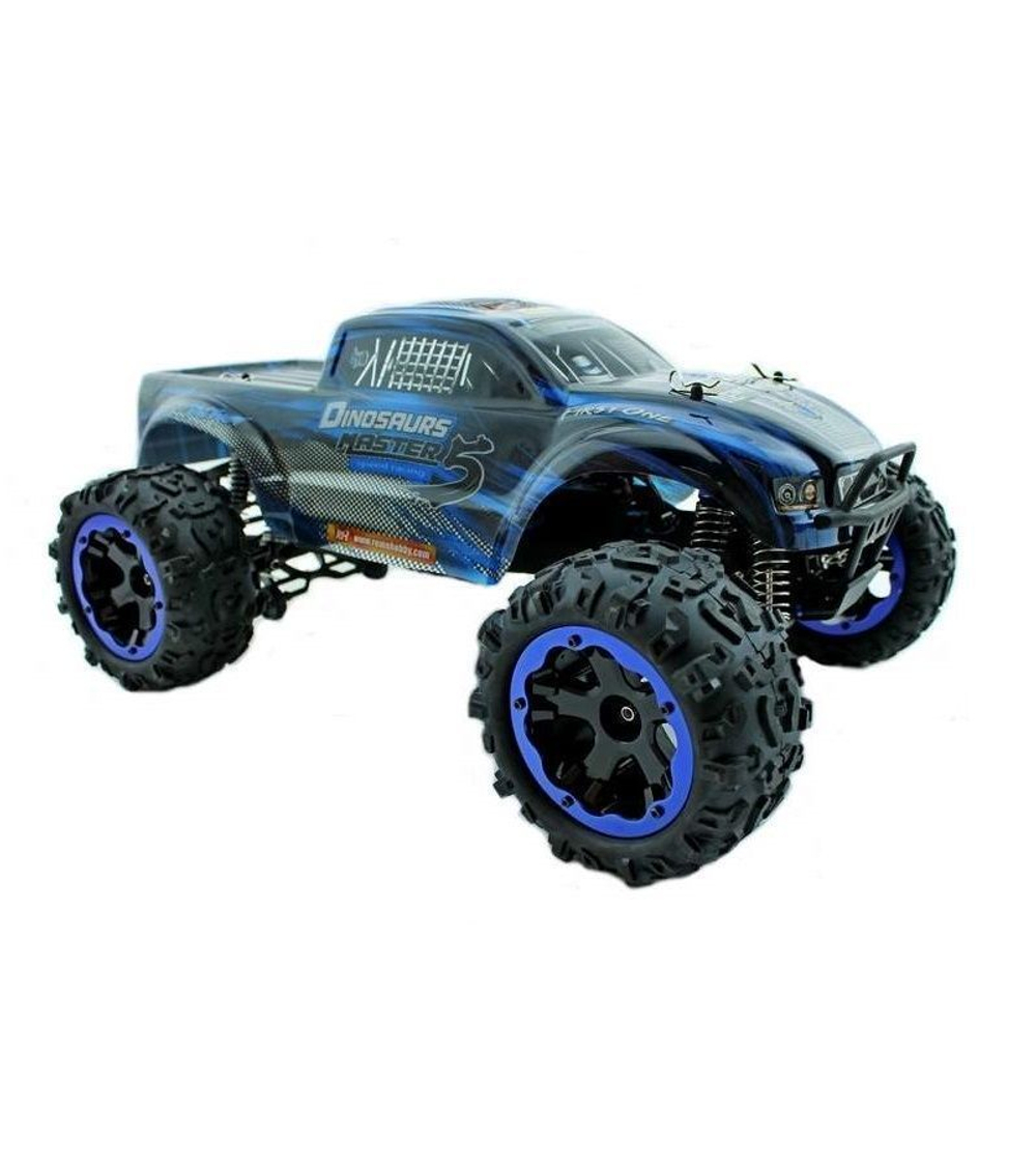 Радиоуправляемый монстр Remo Hobby Dinosaurs Master Brushless (синий) 4WD 2.4G 1/8 RTR