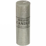 Свеча «New Star» 5*15см цвет серебро ZD-074