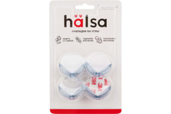 Мягкие защитные накладки на углы для детей Halsa 4.2x4.2x1.5 см, 4 шт., прозрачные HLS-S-102