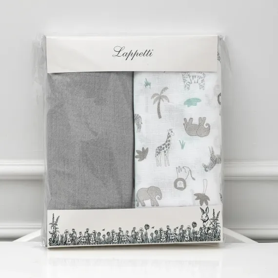 Набор муслиновых пеленок Lollycottons Африка