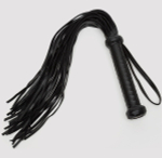 Черный кожаный флоггер Bound to You Faux Leather Flogger - 63,5 см. (Цвет: черный)
