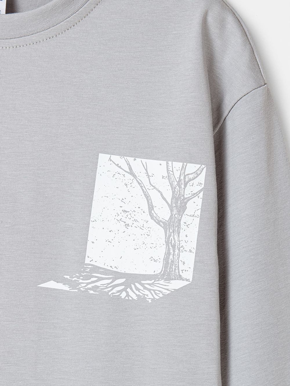 Лонгслив оверсайз "Туман" с принтом 7+