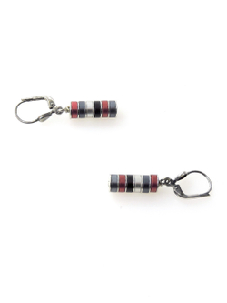 4434 Coeur de Lion стильные серьги из металлических цилиндров. Ручная работа из Германии.