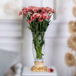 Ваза для цветов Флора с чашей Аура Айвори