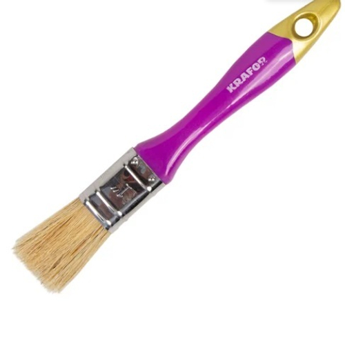 Кисть плоская искусств щетина №1/25 мм Крафор