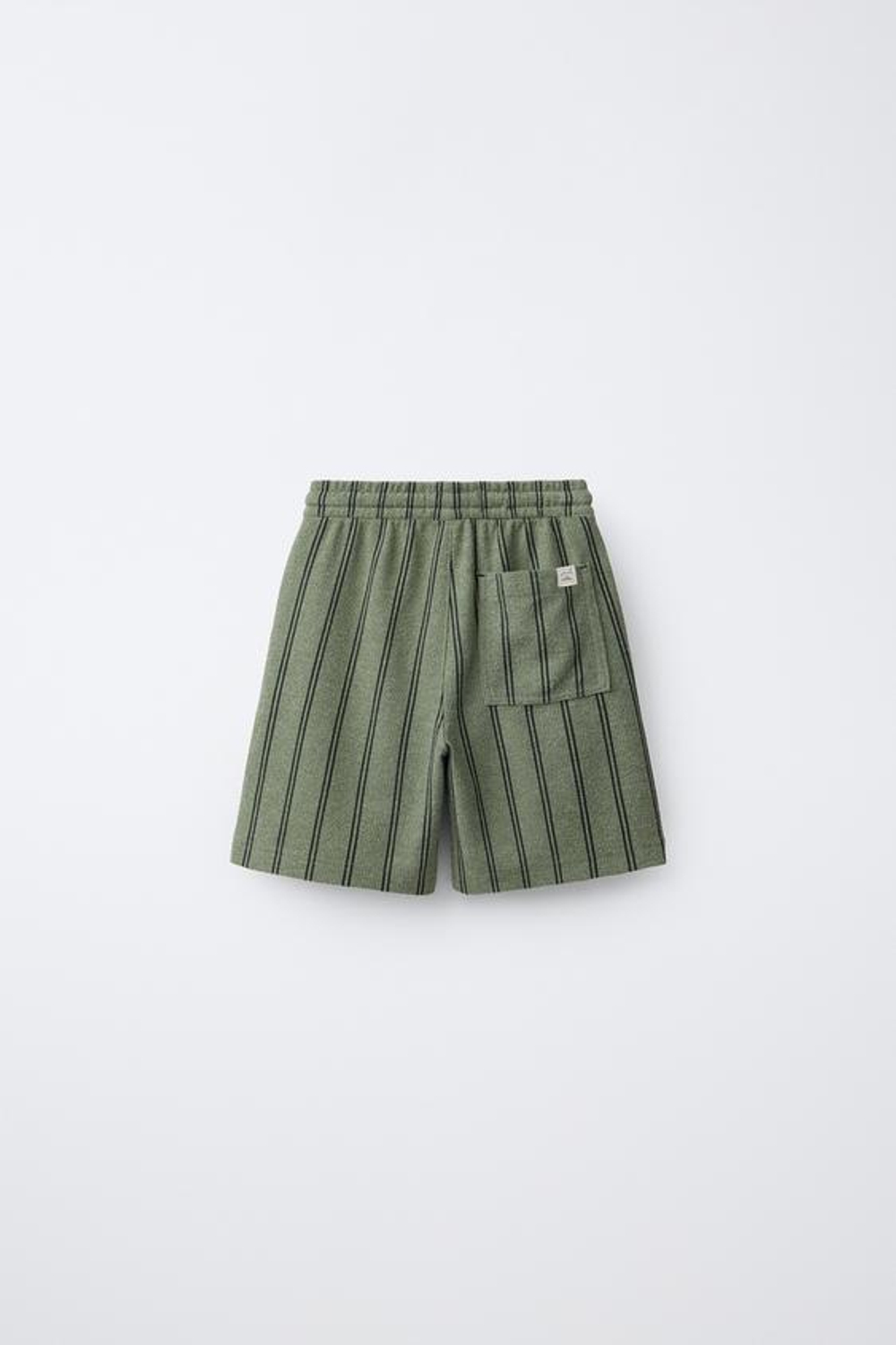 ZARA ШОРТЫ-БЕРМУДЫ В СТИЛЕ РУСТИК, ПОЛОСКИ