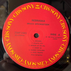 Винтажная виниловая пластинка LP Bruce Springsteen Nebraska (Japan 1982) (Obi) Reason To Believe