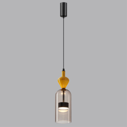 5046/12LB L-VISION ODL24 369 черный/светл.коричневый/металл/стекло/керамика Подвес LED 12W 4000К 1400Лм PALLETA