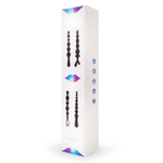 Черная анальная цепочка в форме ёлочки (Цвет: черный)