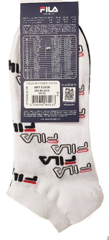 Теннисные носки Fila Calza Invisible Socks 3P - черный