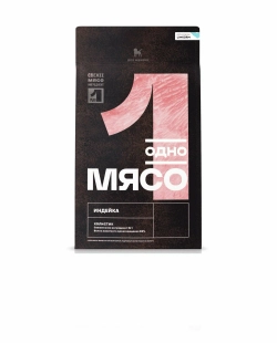 ОДНО МЯСО Корм сухой для щенков всех пород с индейкой 2 кг
