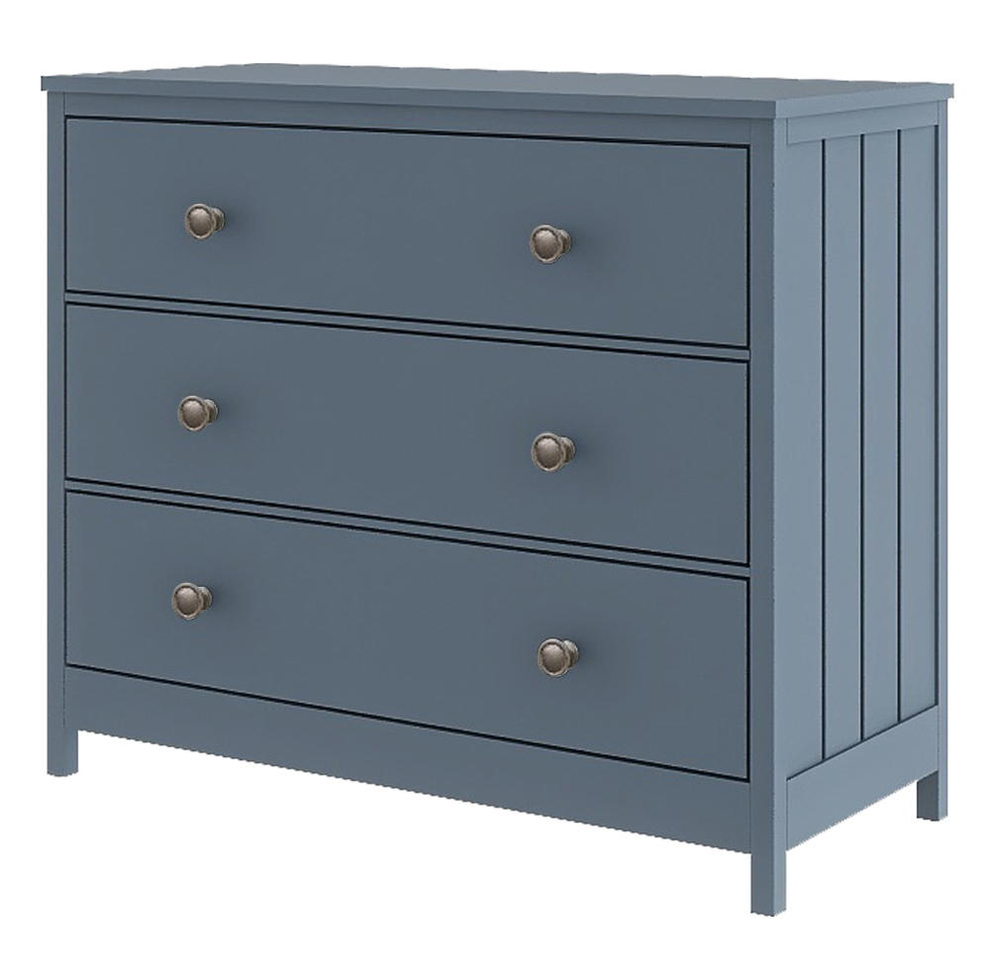 Комод Lillaland Wood Anna 3 ящика серый
