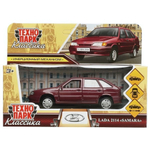 Модель ин. мет. "Lada-2114 Samara" 12см, открыв.двери и багажник,фиолет. коробка 2114-12-PRL(Технопарк)