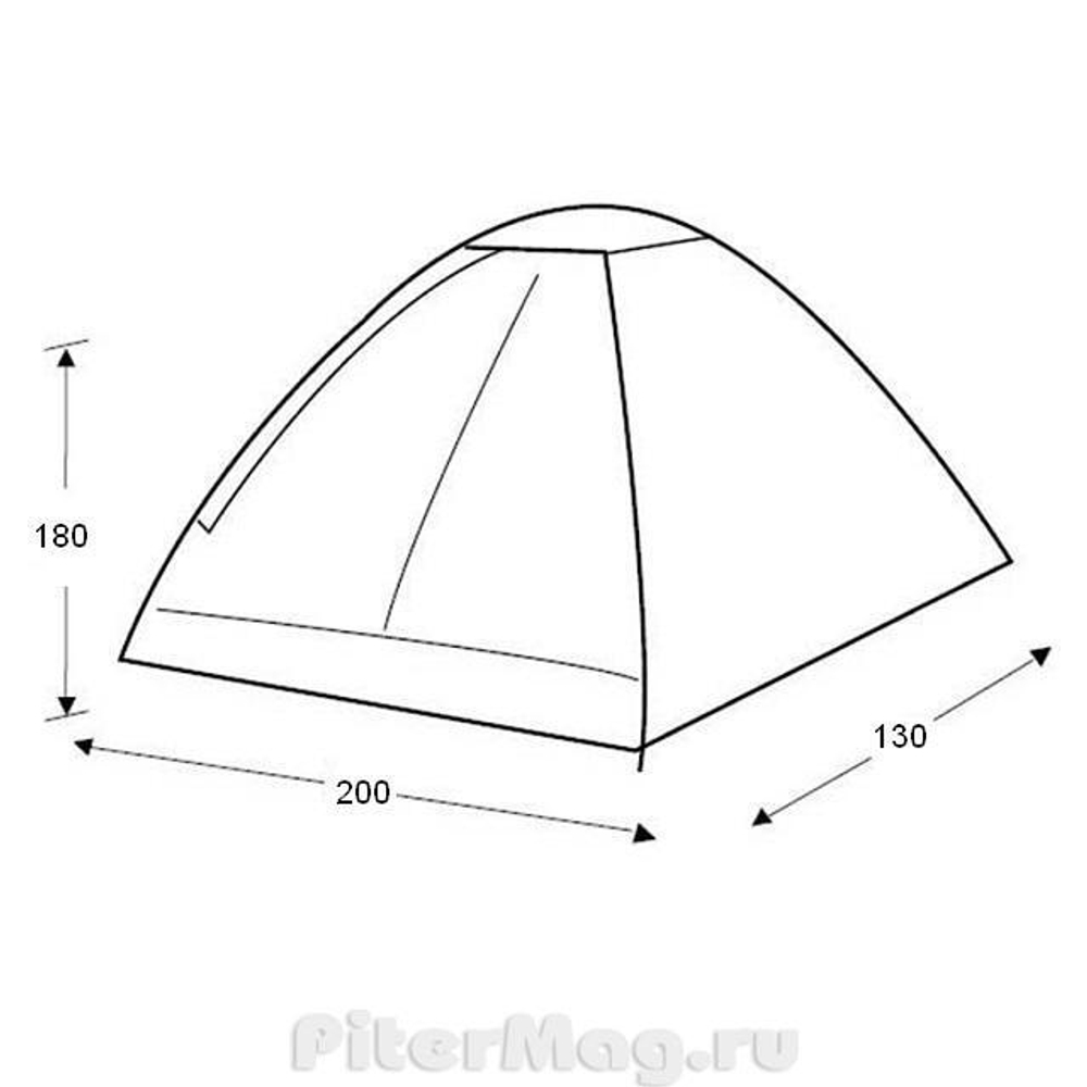 Палатка King Camp Luka Fiber 2 [3091]