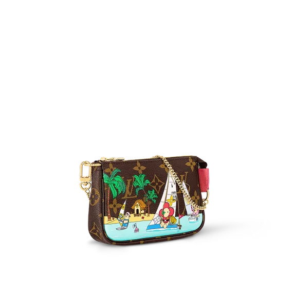 Клатч Louis Vuitton Mini Pochette Accessoires коричневый