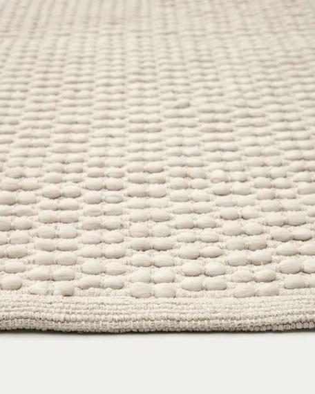 Mascarell Ковер из хлопка и полипропилена белого цвета 200 x 300 см