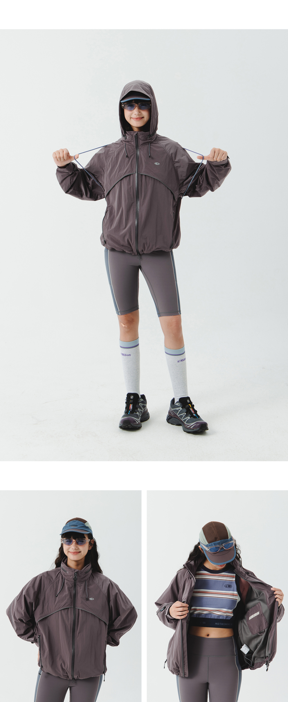 Куртка Nothomme Blue Reflective Stand-Up Cycling Jacket Purple