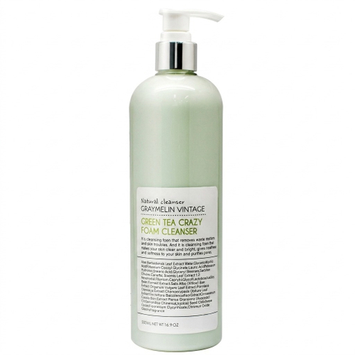 Очищающая пенка для умывания Graymelin HerbTea Crazy Foam Cleanser, 500мл