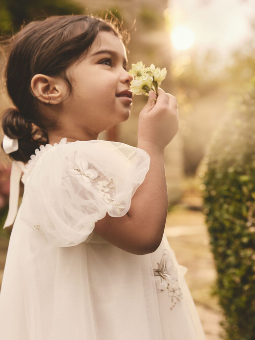 Платье для девочки Next E89-857, Молочный