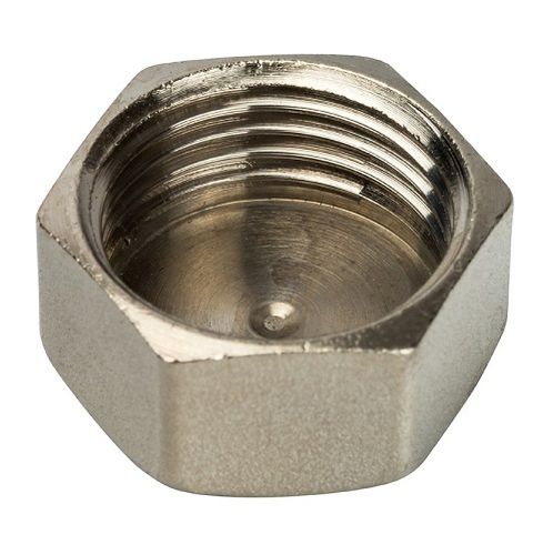 Заглушка Stout 3/4" ВР с внутренней резьбой никелированная латунная SFT-0027-000034