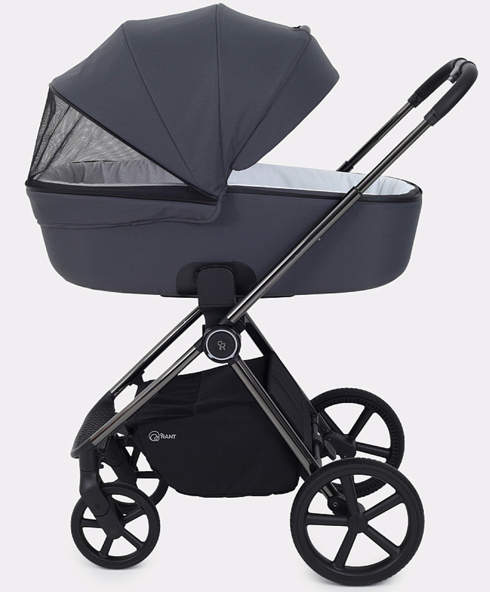 Детская коляска Rant Teo Black Chrome 3 в 1 Graphite