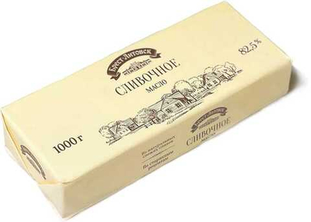 Масло сливочное Брест-Литовск 82,5%, 1 КГ