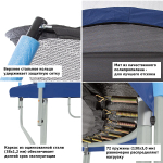 Батут уличный Green Glade с сеткой и лестницей 12-футовый