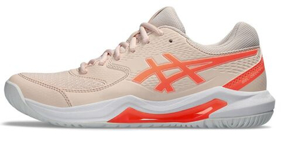 Женские Кроссовки теннисные Asics Gel-Dedicate 8 - pearl pink/sun coral
