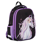 Ранец, спинка эргономичная, 2 отделения, 39*29*16 см, First, Единорог, КОКОС, 240461