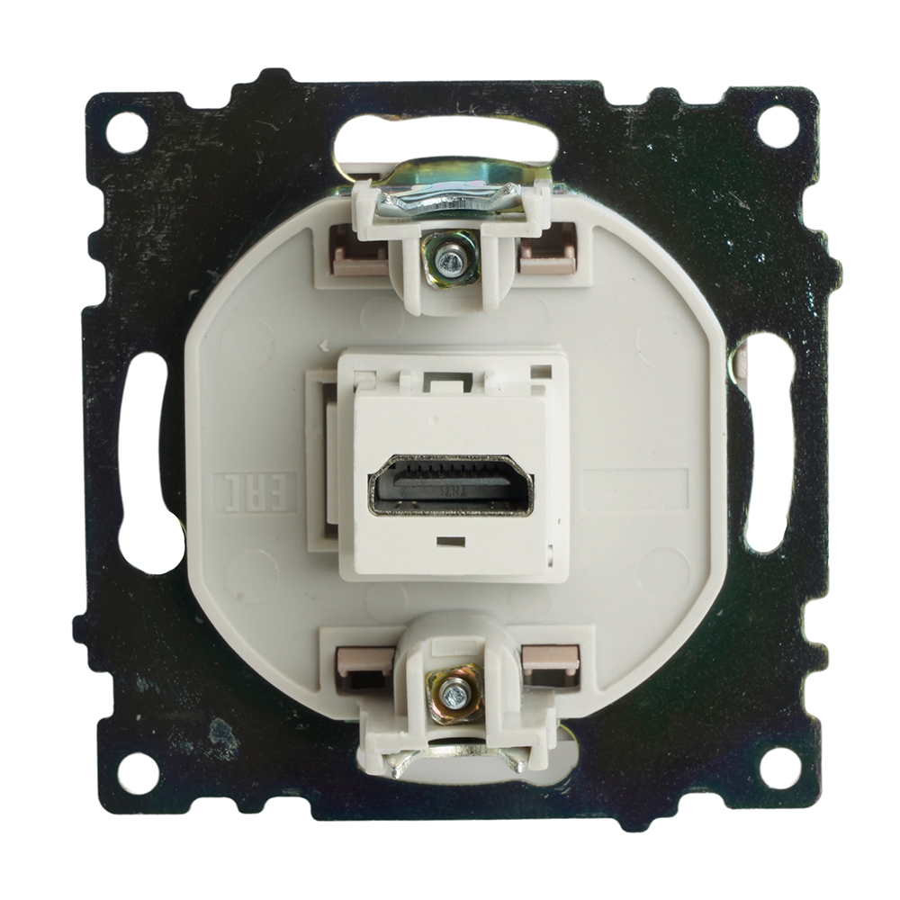 Розетка HDMI 2.1, Type A (механизм), STEKKER GLS00-7118-02, серия Катрин, шампань 50063