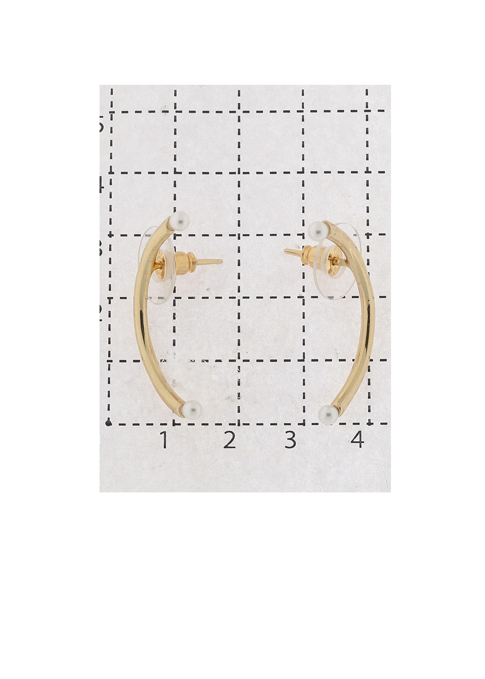 "Лоуренс" серьги в золотом покрытии из коллекции "Лоуренс" от Jenavi с замком пусеты