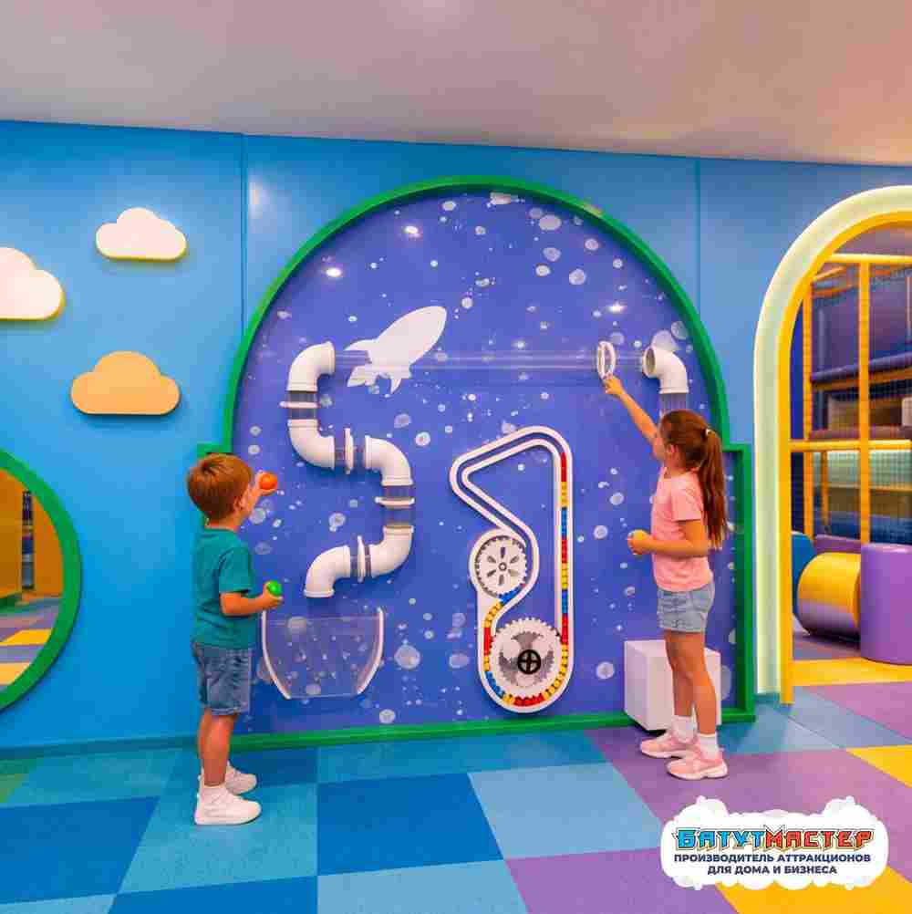 Пневмолабиринт детский «Звёздная орбита», 2,44×0,5×2,44 м