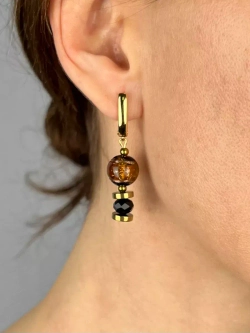 Серьги бижутерия из муранского стекла