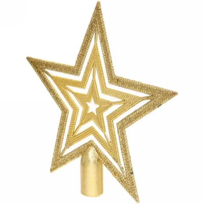 Звезда на ёлку 20см «Волшебство ночи» Золото