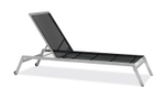 Шезлонг-лежак металлический Papatya Zen, антрацит