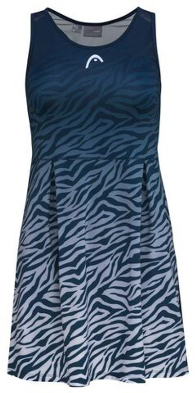 Теннисное платье Head Spirit Dress W - dark blue/print vision