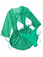 купальник раздельный 3 в 1 с парео комбинезон и шорты