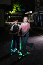 Самокат Micro Sprite Glow (светится в темноте) LED, Art Млечный путь