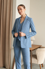 1818 Жилет женский (дымчато-голубой)