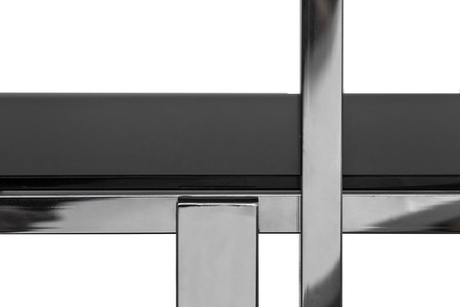 Стеллаж Garda Decor черный-серебряный 13RXSH3052-SILVER